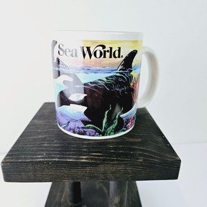 Vintage 1990's Sea World Whale Coffee Tea Hot Drink Mug 12 Oz